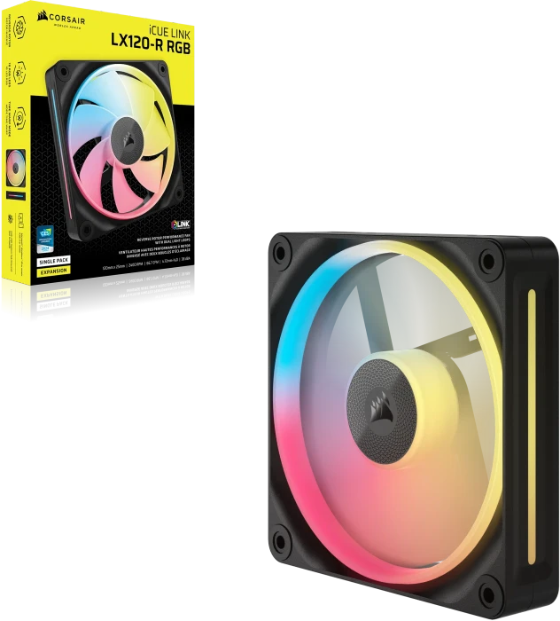 Corsair iCUE LINK LX120-R RGB Expansion Kit, schwarz, 120mm