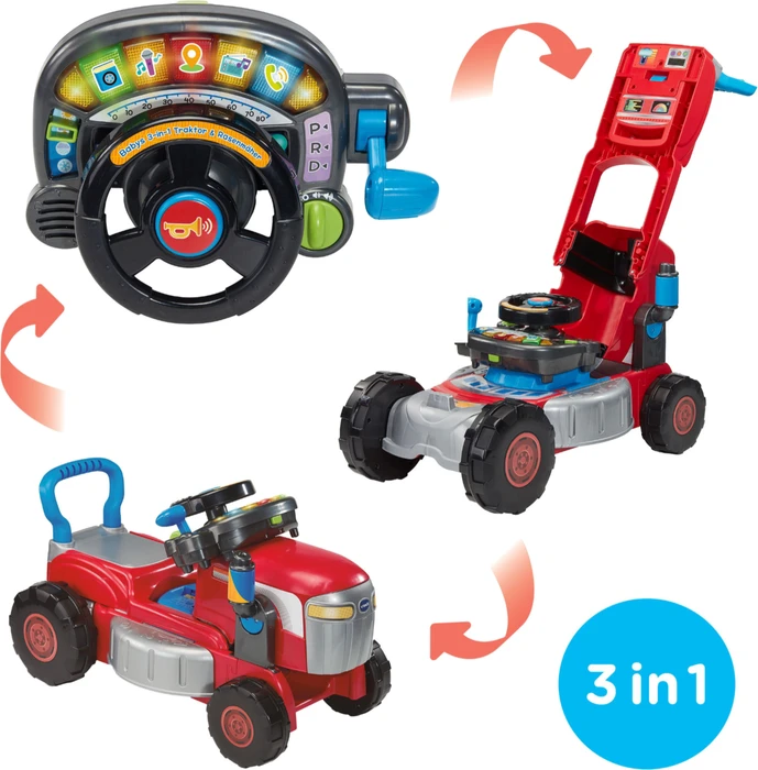 VTech Baby 3-in-1 Traktor & Rasenmäher