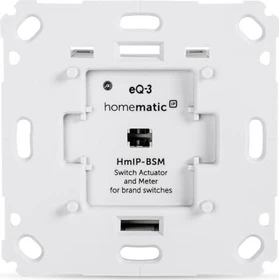 eQ-3 Homematic IP Schalt-Mess-Aktor für Markenschalter, Schaltaktor (142720A0)