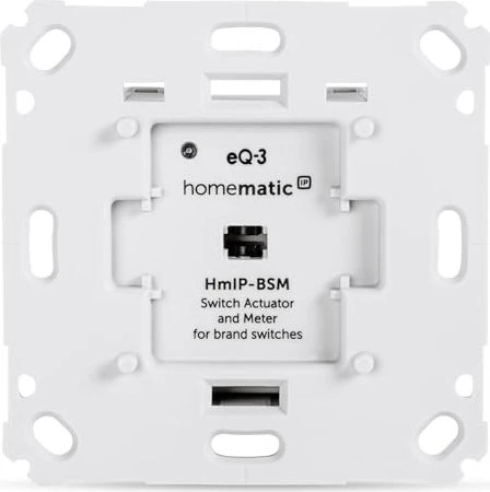 eQ-3 Homematic IP Schalt-Mess-Aktor für Markenschalter, Schaltaktor