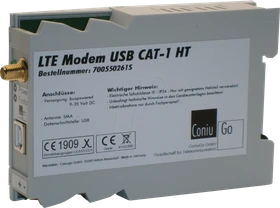 ConiuGo LTE GSM Modem HT CAT 1, Industrial, Railmount, USB dualpowered-Version