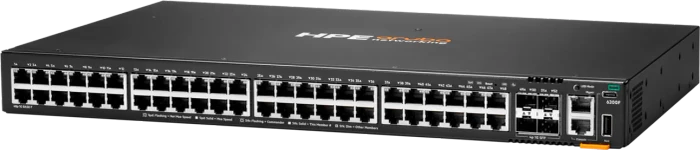 HPE Aruba CX 6200F Series Rackmount Gigabit Managed Switch, 48x RJ-45, 4x SFP