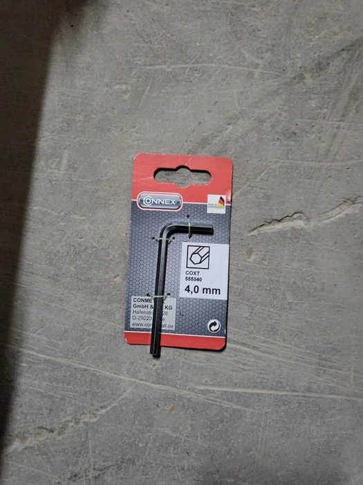 Connex COXT555040 Innensechskant Winkelschlüssel, 4mm