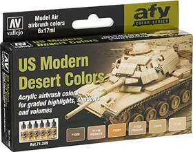 Vallejo Model Air US Modern Desert Colors Farbset, 6-tlg.