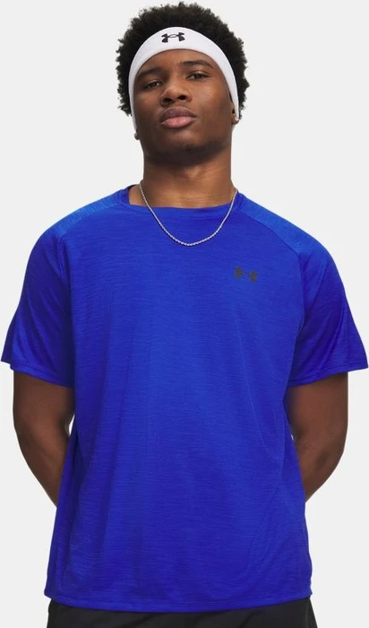 Under Armour Tech Textured Funktionsshirt kurzarm royal/black (Herren)