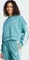 adidas Essentials 3-Streifen French Terry Quarter-Zip Hoodie powder teal/white (Damen) Vorschaubild