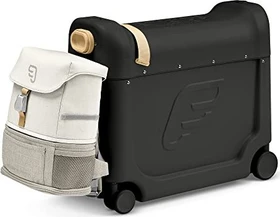 Stokke Jetkids Bedbox Kindertrolley Aufsitzkoffer Reiseset black/white