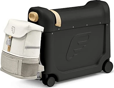 Stokke Jetkids Bedbox Kindertrolley Aufsitzkoffer Reiseset black/white