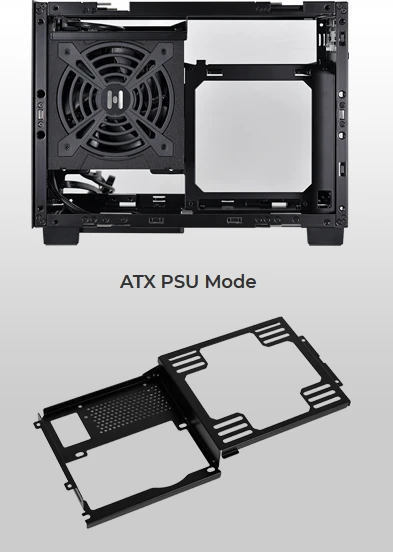Lian Li Q58, schwarz, PCIe 3.0, Glasfenster, Mini-ITX
