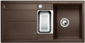Blanco Metra 6 S-F Einbau Becken reversibel mit Ablauffernbedienung cafe