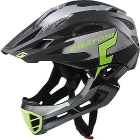 Cratoni C-Maniac Pro Fullface-Helm black/lime matt