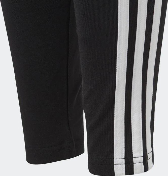 adidas Essentials 3-Streifen Cotton Hose lang black/white (Junior)
