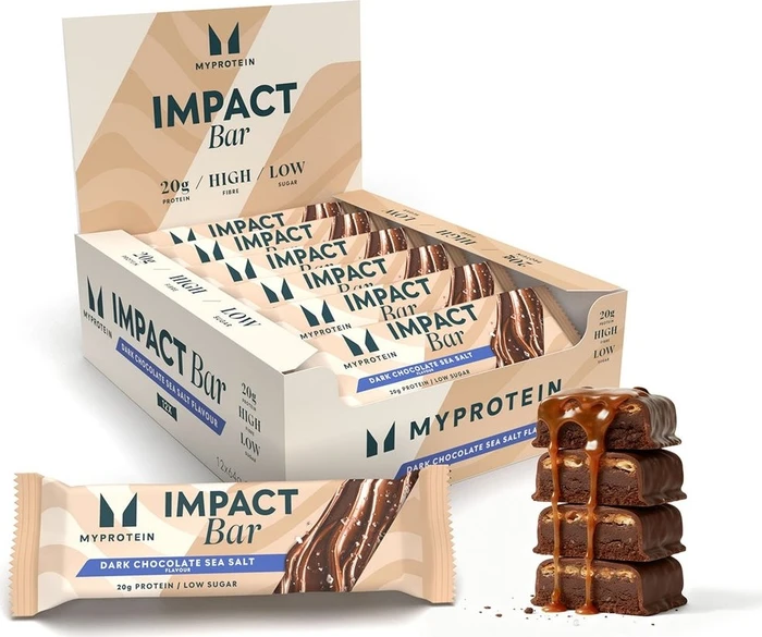 Myprotein Impact Bar Proteinriegel Dark Chocolate/Sea Salt 720g (12x 60g)