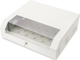 Digitus Professional SoHo-Line Slim Wandschrank 3HE, Sicherheitsglastür, IP2X, 475mm tief