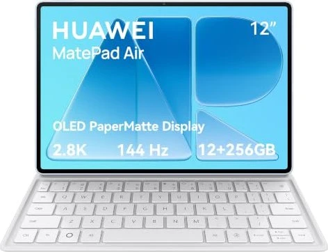 Huawei MatePad Air, weiß, 12GB RAM, 256GB, Bundle mit QWERTY-Keyboard und Eingabestift