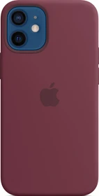 Apple Silikon Case mit MagSafe für iPhone 12 Mini Pflaume