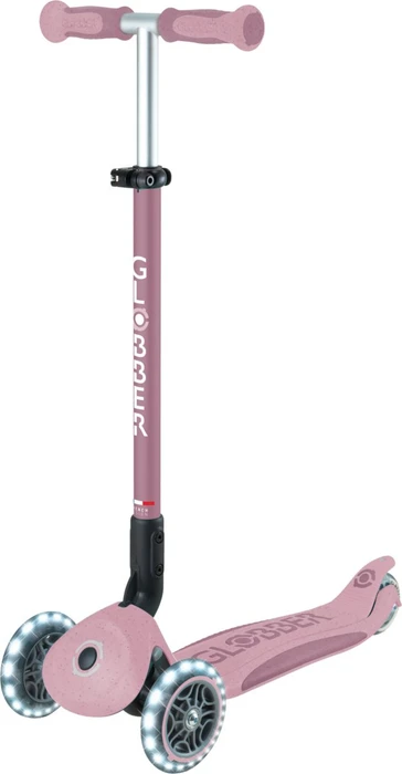 Globber Go Up Deluxe Lights Ecologic 360° Kickboard berry