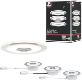 Paulmann LED Whirl 5.5W Einbauleuchte alu satiniert, 3 Stück