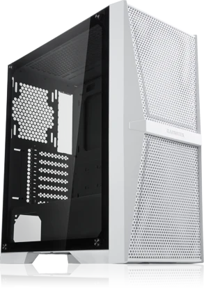 Raijintek Silenos MS, weiß, Glasfenster