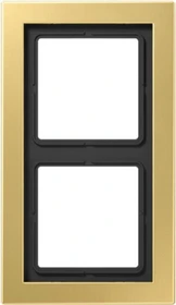 Jung Serie LS-design Rahmen 2-fach, messing classic