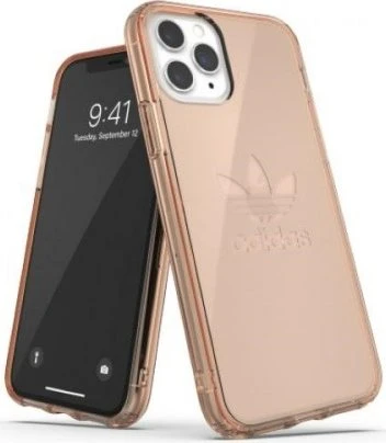 adidas Protective Clear Case Big Logo für Apple iPhone 11 Pro rosegold