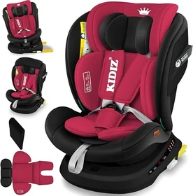 Kidiz i-Size ECE R129 schwarz/rot