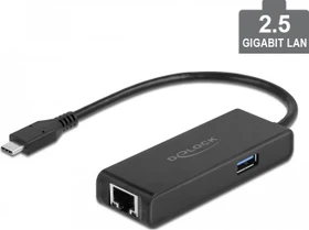 DeLOCK 2.5G LAN-Adapter, RJ-45, USB-C 3.0 [Stecker] (63826)