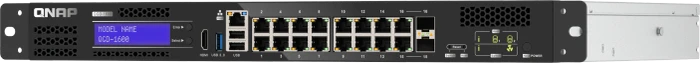 QNAP QGD-1600 Dual-System VM-Host & NAS Rackmount Gigabit Managed Switch, 14x RJ-45, 2x RJ-45/SFP