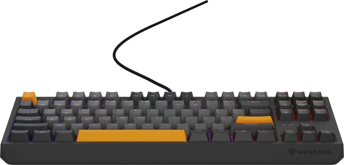 Genesis Thor 230 TKL, Anchor Gray Negative, LEDs RGB, hot-swap, Outemu Red, USB, US