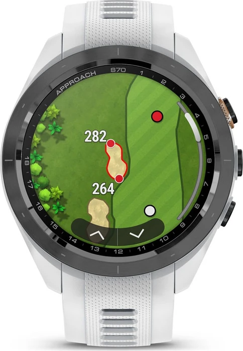 Garmin Approach S70 42mm GPS-Golfuhr black ceramic/white