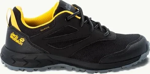 Jack Wolfskin Woodland Texapore Low black/burnt yellow (Junior)