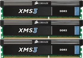 Corsair XMS3 UDIMM 12GB Kit, DDR3-2000, CL9-10-9-27