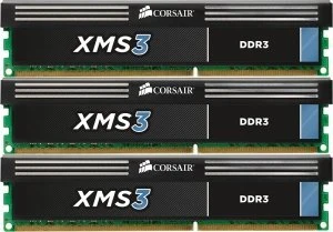 Corsair XMS3 UDIMM 12GB Kit, DDR3-2000, CL9-10-9-27