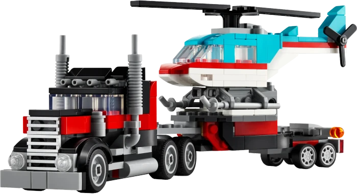 LEGO Creator 3in1 - Tieflader mit Hubschrauber