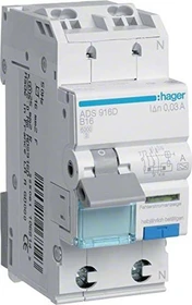 Hager Fehlerstrom-Leitungsschutzschalter 1P+N 6kA B-40A 30mA Typ A QuickConnect
