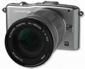 Olympus PEN E-PM1 silber mit Objektiv M.Zuiko digital ED 14-150mm 4.0-5.6