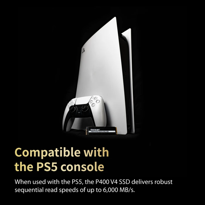 Patriot P400 V4 4TB, M.2 2280 / M-Key / PCIe 4.0 x4, Kühlkörper