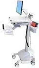 Ergotron StyleView SV42 Visitenwagen elektrisch höhenverstellbarer mobiler Arbeitsplatz 56x50cm grau/grau
