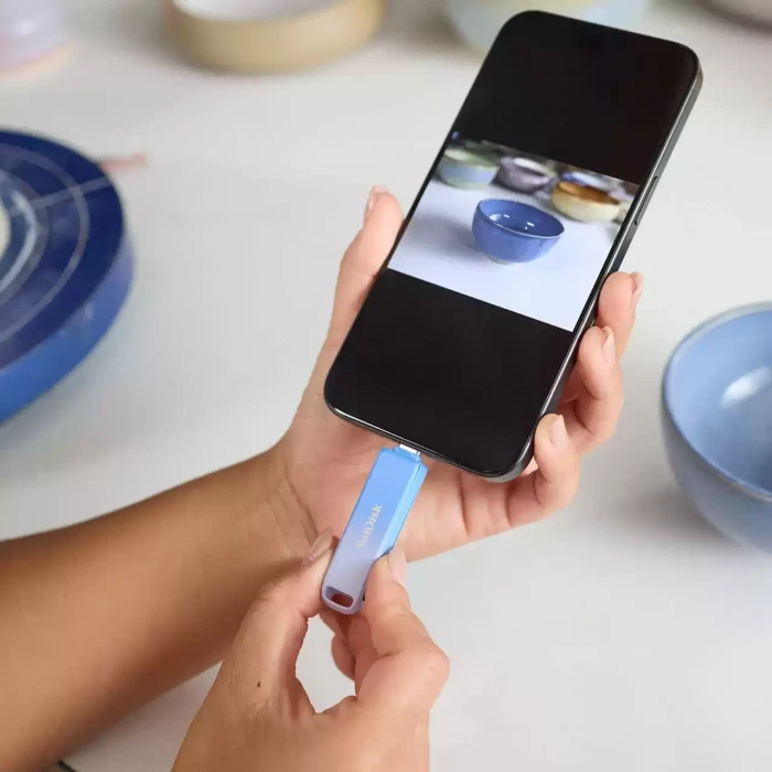 SanDisk Creator Phone Drive 128GB, USB-C + Apple Lightning, USB 3.2 Gen 1×1, USB 2.0