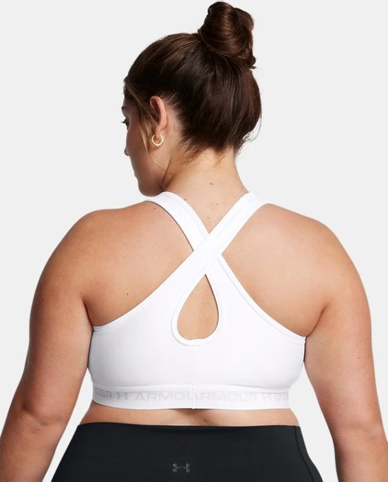 Under Armour Armour Mid Crossback Sport-BH white/halo gray (Damen)