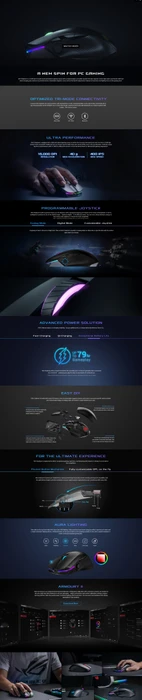 ASUS ROG Chakram, USB/Bluetooth