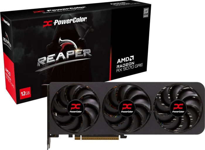 PowerColor Reaper Radeon RX 9070 GRE, 12GB GDDR6, HDMI, 3x DP