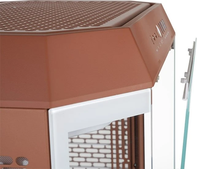 Thermaltake The Tower 600 Mocha Mousse, braun, Glasfenster