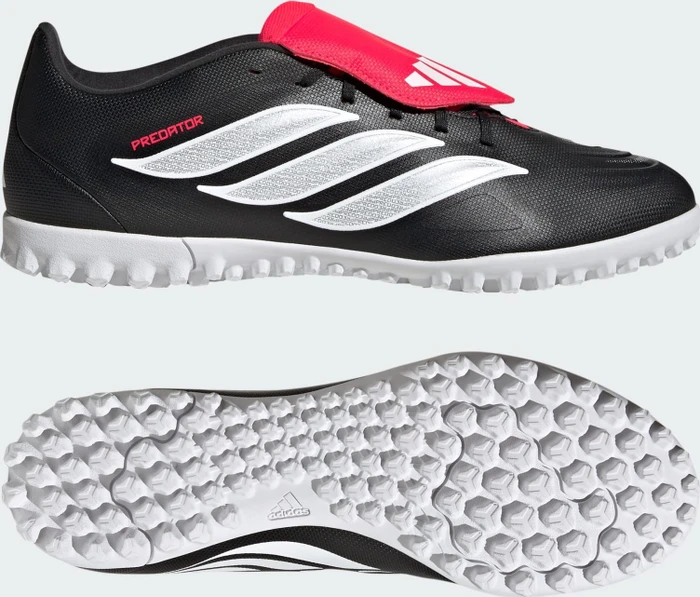 adidas Predator Club Fold-Over Tongue TF core black/cloud white/lucid red (Herren)