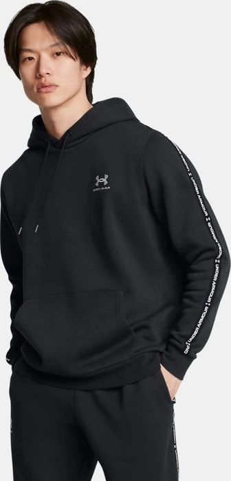 Under Armour Icon Fleece mit Streifen Hoodie schwarz/weiß (Herren)