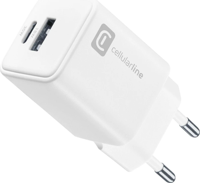 Cellularline Multipower Dual Port Charger 30W weiß