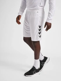 hummel Core XK Poly Trainingshose kurz weiß