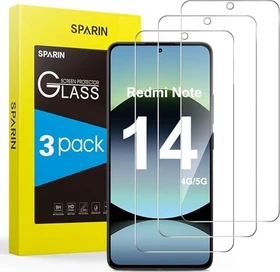 Sparin Screen Protector Glass für Xiaomi Redmi Note 14