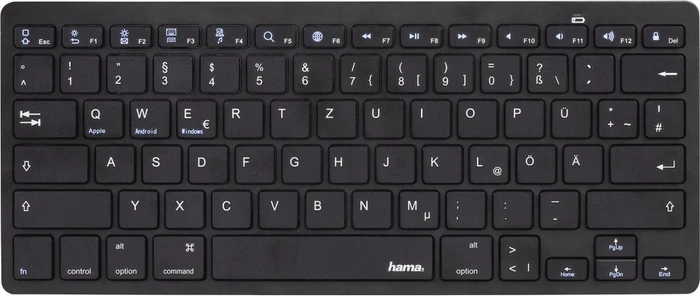 Hama KEY4ALL X510, schwarz, Bluetooth, DE