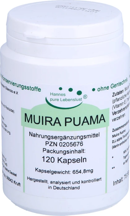 Hannes pure Lebenslust Muira Puama Kapseln, 120 Stück